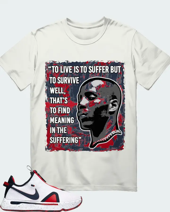 Nike PG 4 Sneaker Matching Ash T-Shirt - DMX Suffer Quote