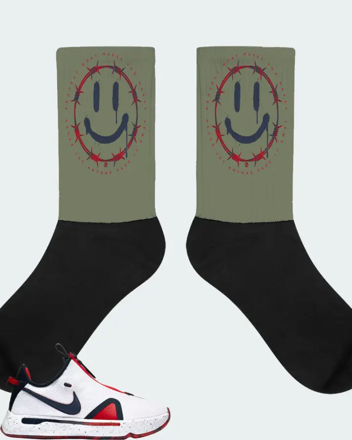 Socks in Olive