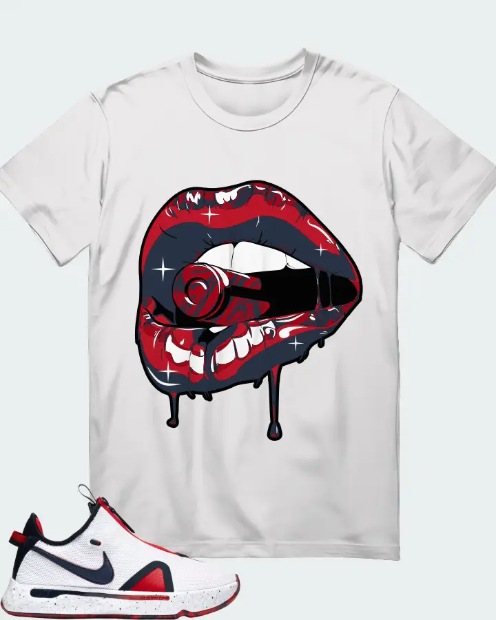 Nike PG 4 Sneaker Matching White Gildan T-Shirt - Kiss of Death