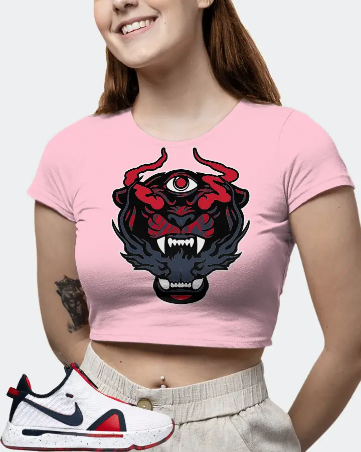 Nike PG 4 Sneaker Matching Pink Crop Top (The Beast) - View 6