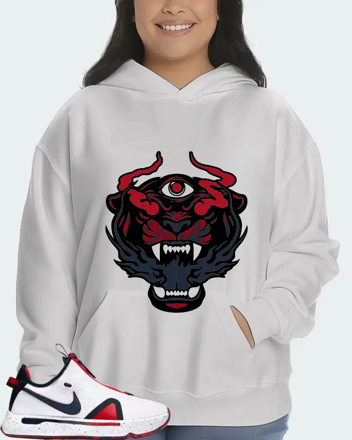 Nike PG 4 Sneaker Matching White Hoodie (The Beast) - View 7