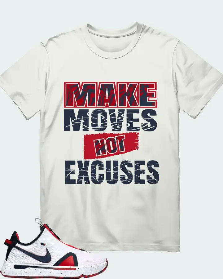 Nike PG 4 Sneaker Matching Ash T-Shirt - Make Moves Not Excuses