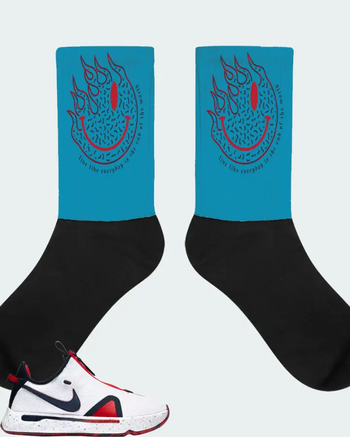 Socks in Aqua