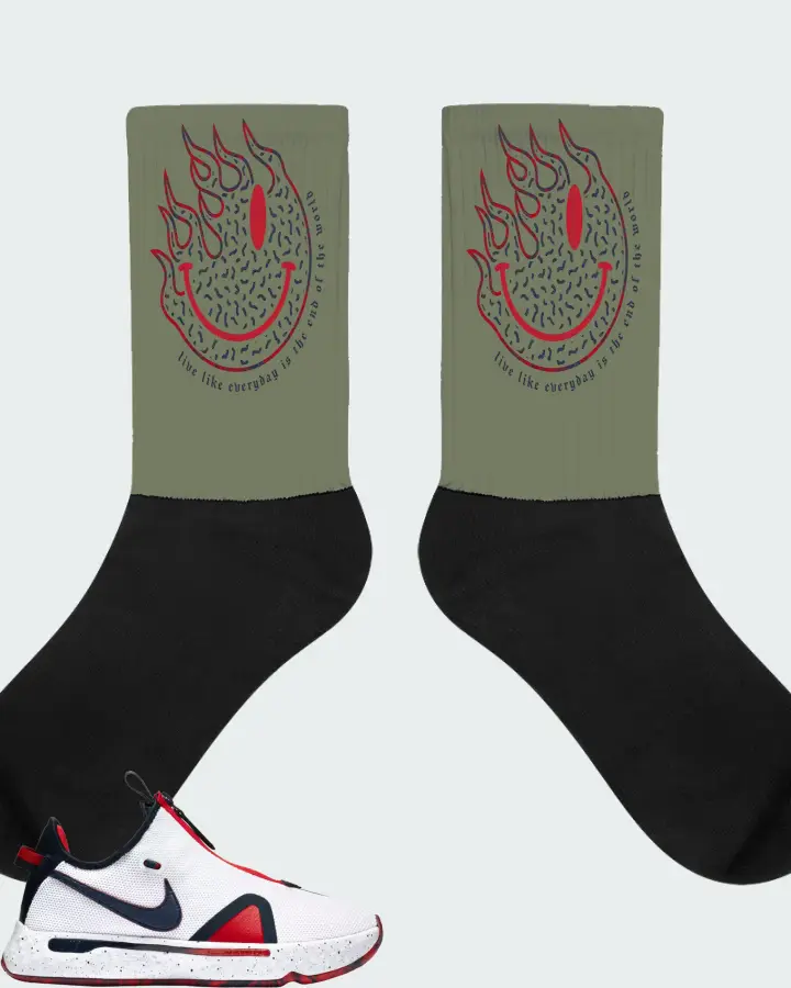 Socks in Olive