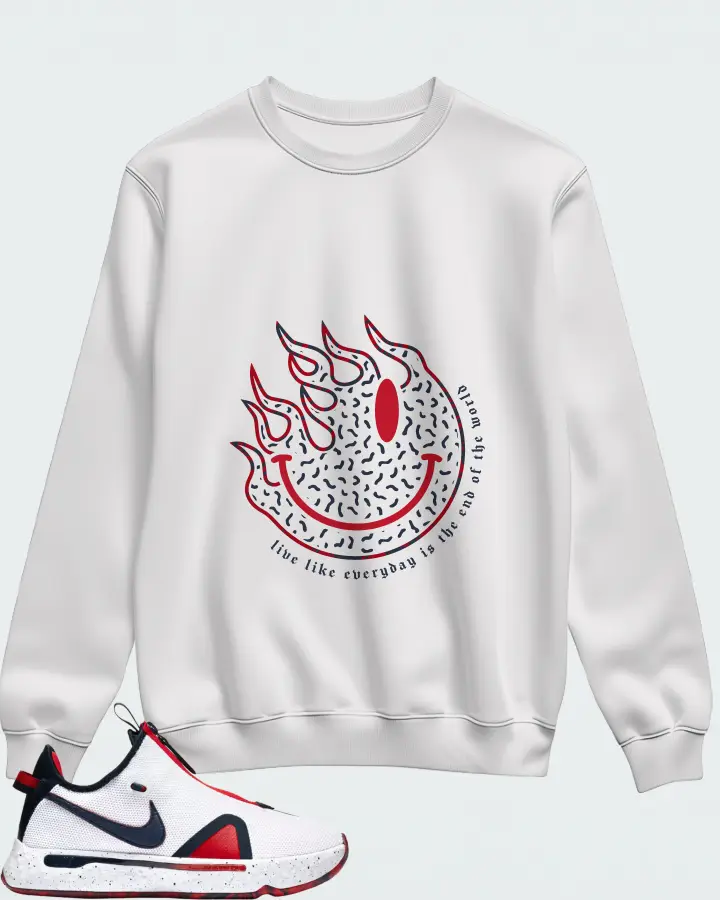Sweatshirt in White