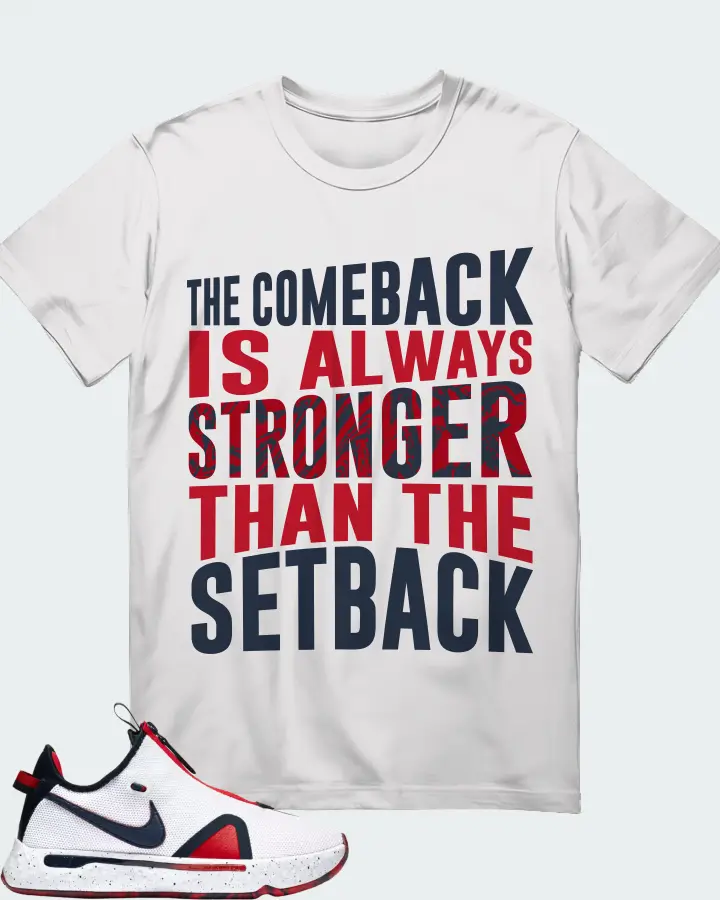 Nike PG 4 Sneaker Matching White Gildan T-Shirt - The Comeback