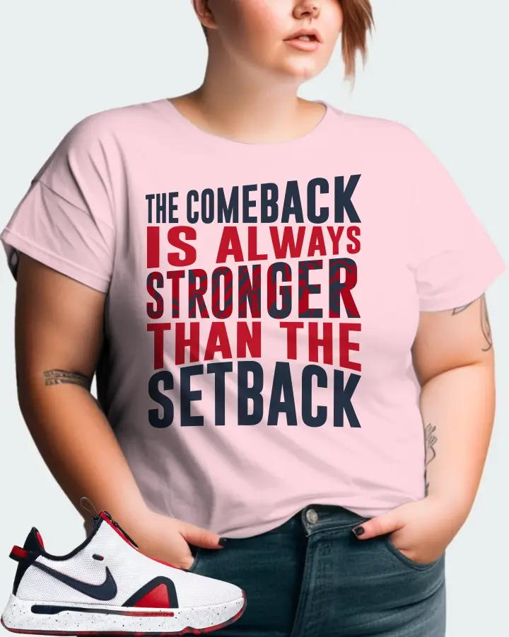 Nike PG 4 Sneaker Matching Soft Pink T-Shirt (The Comeback) - View 11