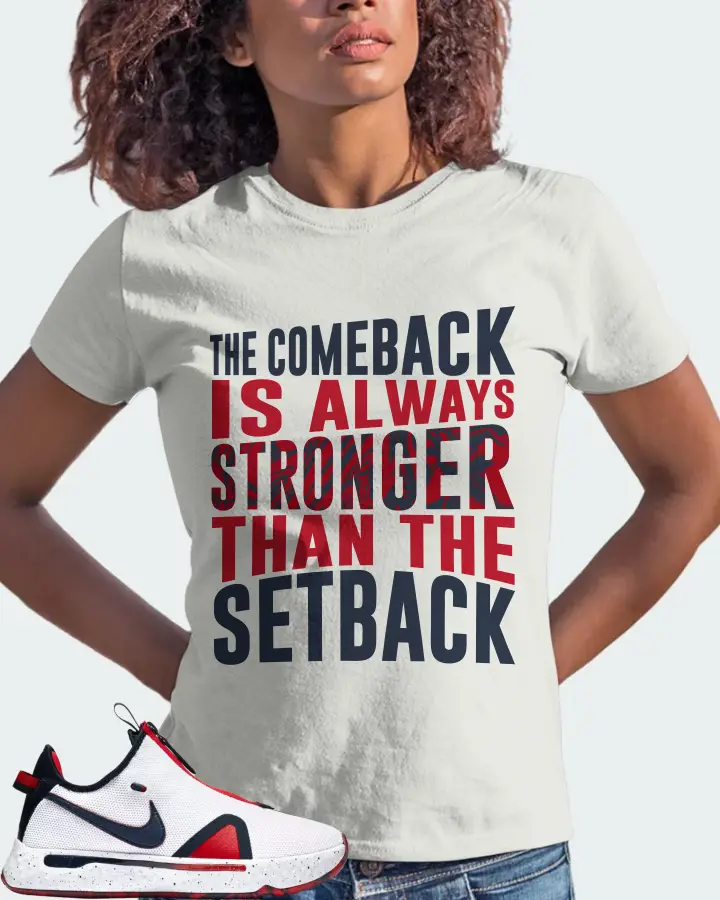 Nike PG 4 Sneaker Matching Ash T-Shirt (The Comeback) - View 3
