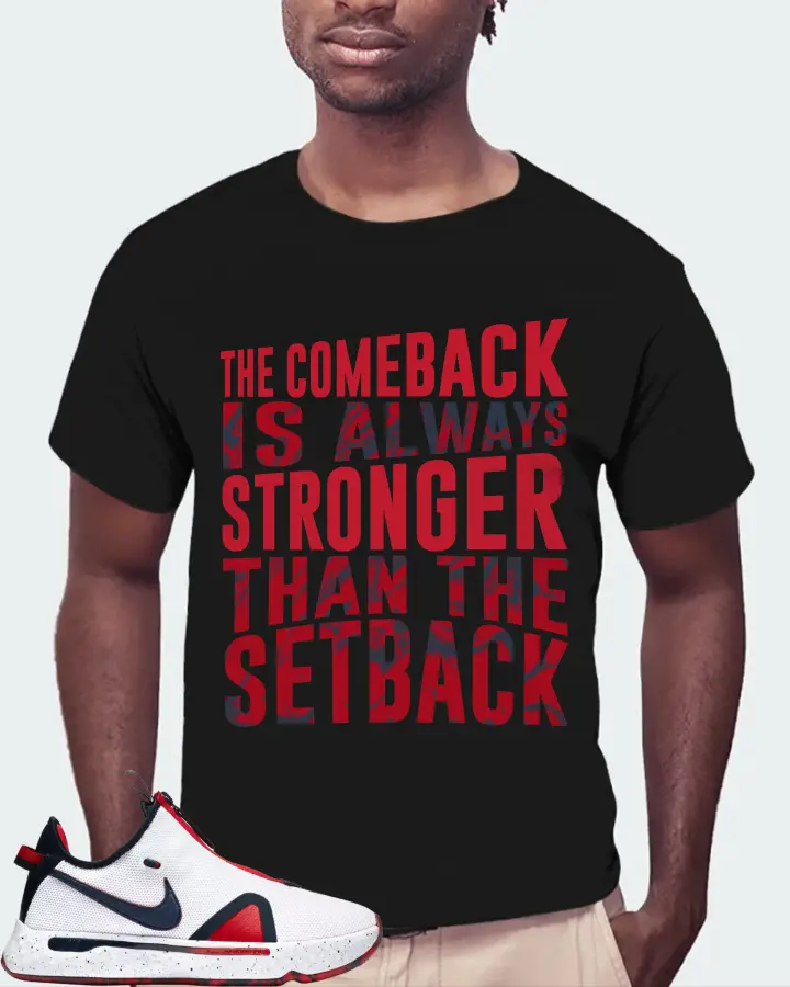 Nike PG 4 Sneaker Matching Black T-Shirt (The Comeback) - View 4