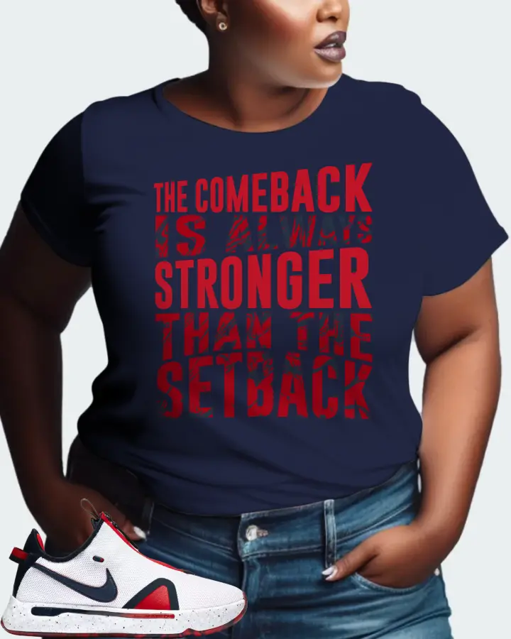 Nike PG 4 Sneaker Matching Navy T-Shirt (The Comeback) - View 9