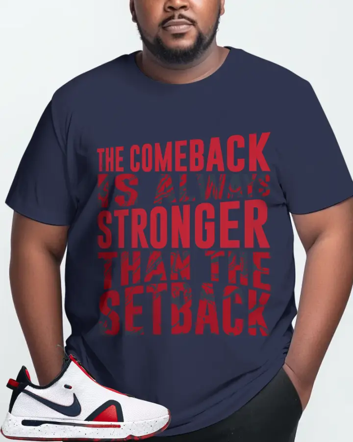 Nike PG 4 Sneaker Matching Navy T-Shirt (The Comeback) - View 10