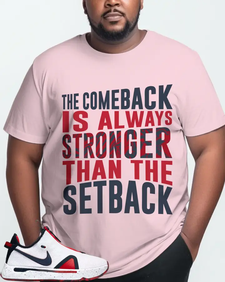 Nike PG 4 Sneaker Matching Soft Pink T-Shirt (The Comeback) - View 10