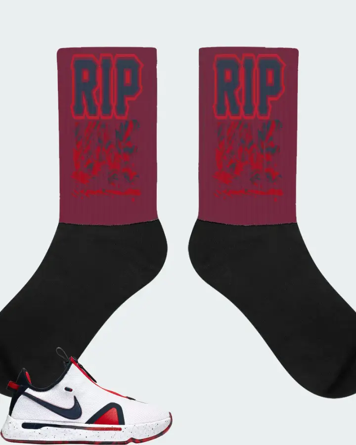 Socks in Maroon