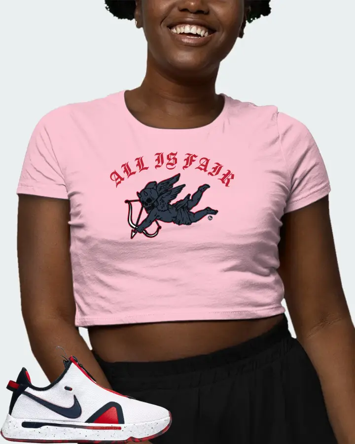Nike PG 4 Sneaker Matching Pink Crop Top (All Is Fair) - View 3