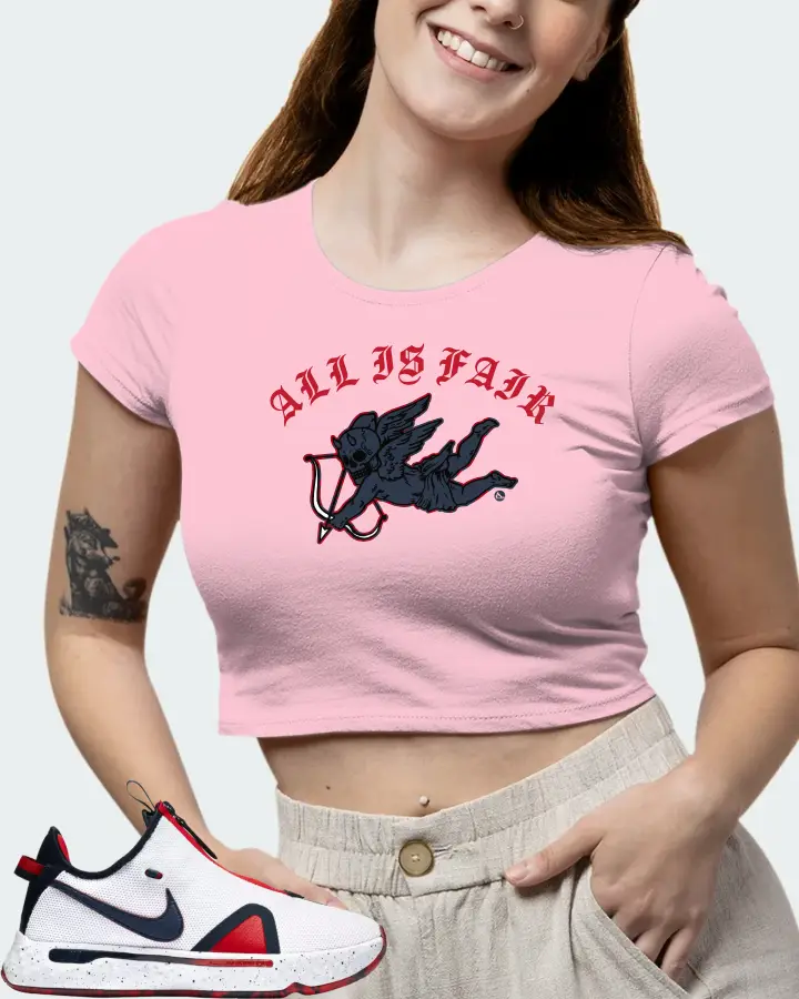Nike PG 4 Sneaker Matching Pink Crop Top (All Is Fair) - View 7