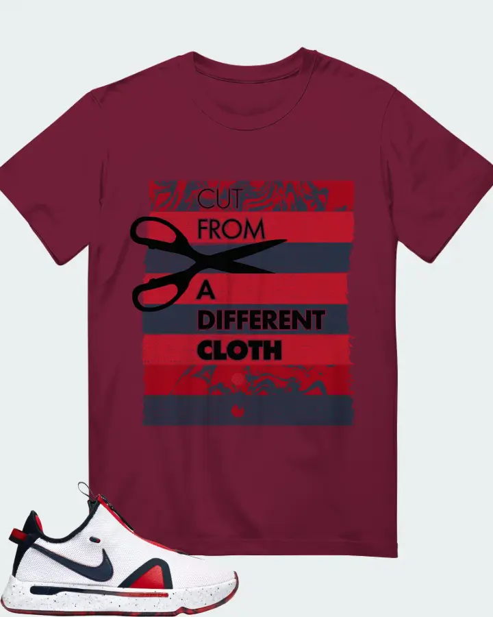 Nike PG 4 Sneaker Matching Maroon Gildan T-Shirt - Cut From a Different Cloth
