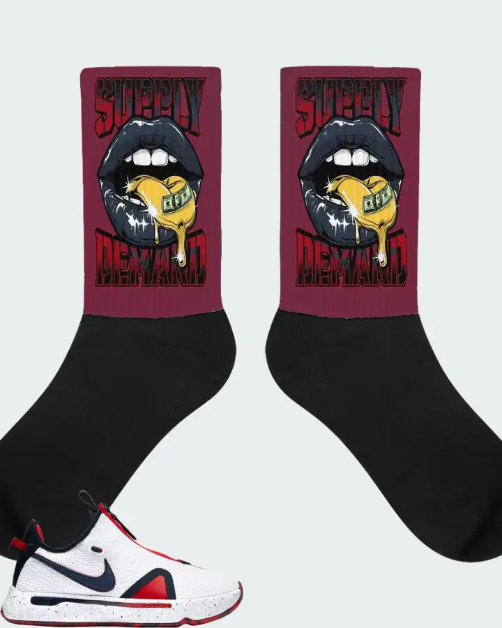 Socks in Maroon