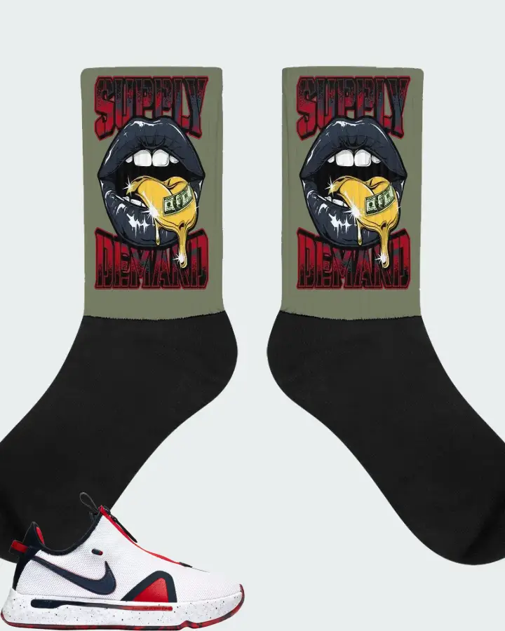 Socks in Olive