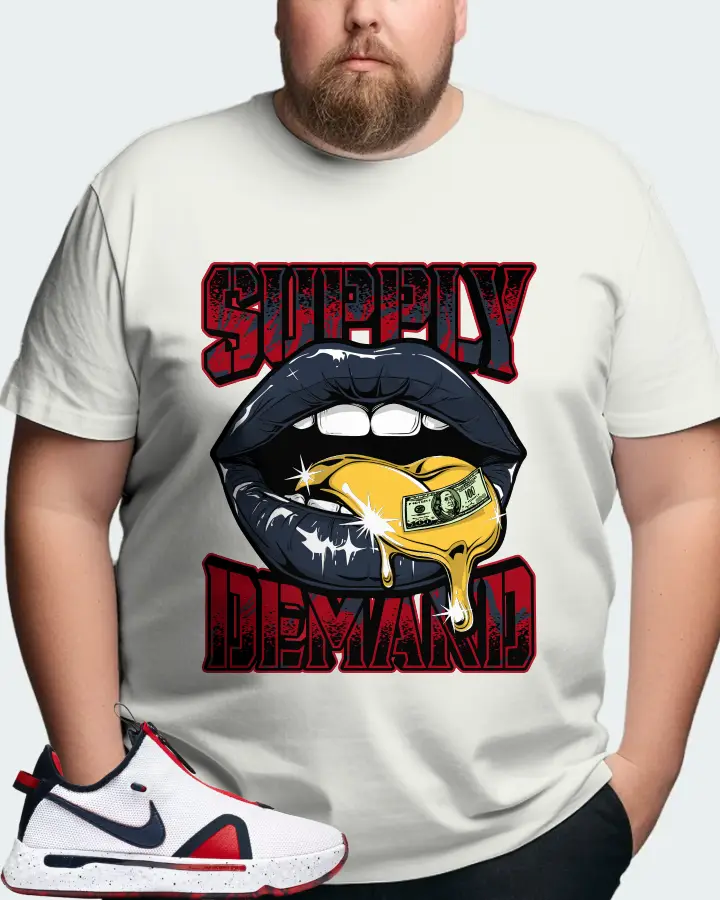 Nike PG 4 Sneaker Matching Ash T-Shirt (Supply Demand) - View 8