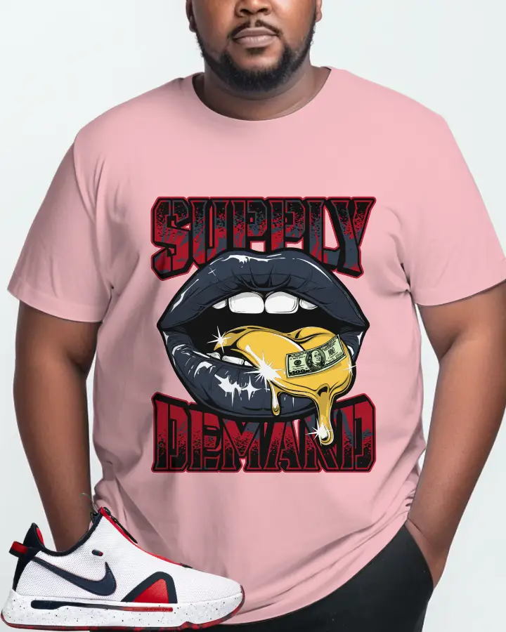 Nike PG 4 Sneaker Matching Pink T-Shirt (Supply Demand) - View 10