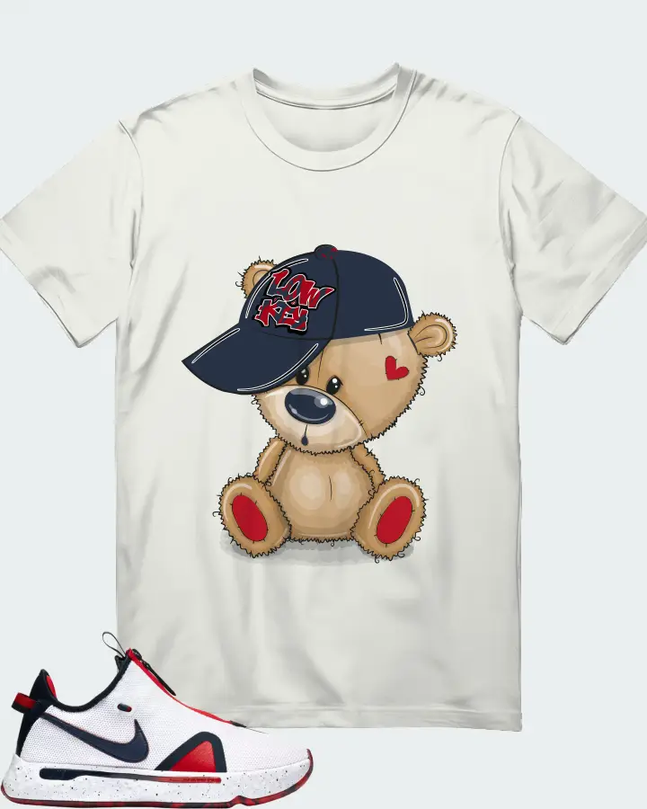 Nike PG 4 Sneaker Matching Ash T-Shirt - LOW KEY BEAR