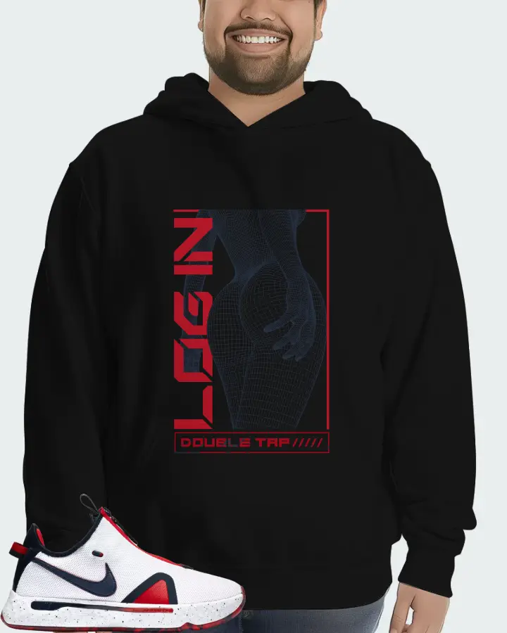 Nike PG 4 Sneaker Matching Black Hoodie (LOGIN) - View 6
