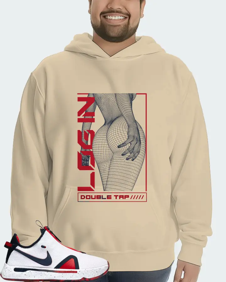 Nike PG 4 Sneaker Matching Cream Hoodie (LOGIN) - View 6