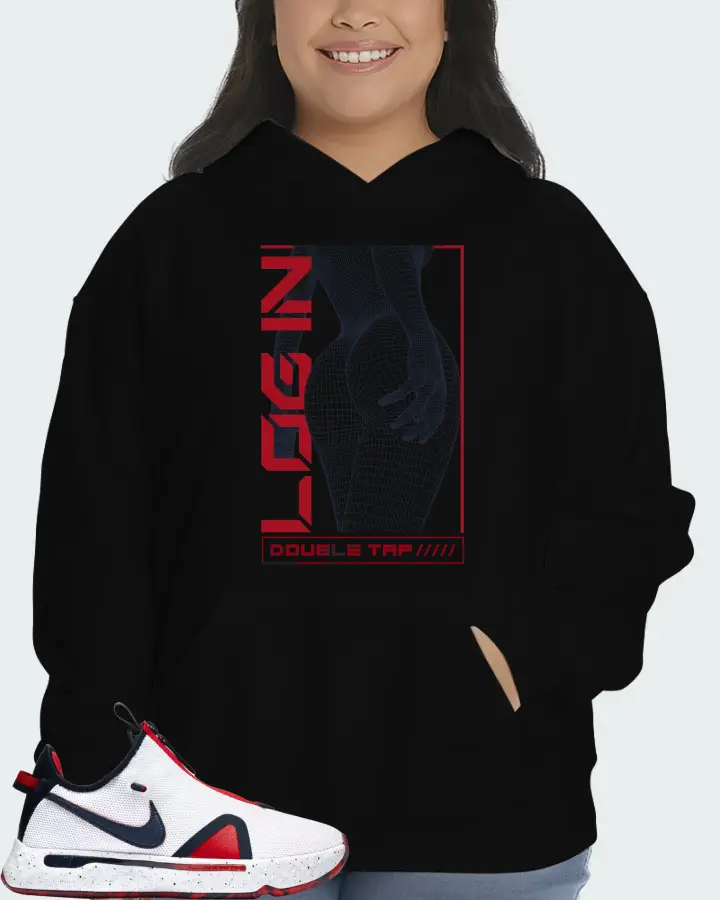Nike PG 4 Sneaker Matching Black Hoodie (LOGIN) - View 7