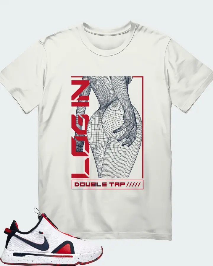 Nike PG 4 Sneaker Matching Ash T-Shirt (LOGIN) - View 1