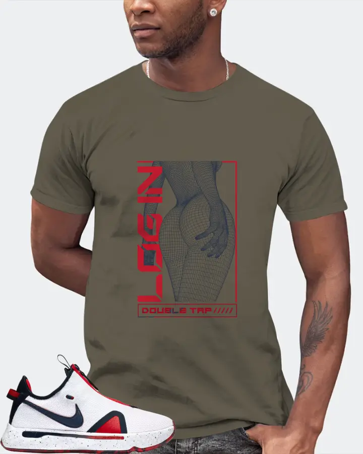 Nike PG 4 Sneaker Matching Army T-Shirt (LOGIN) - View 2