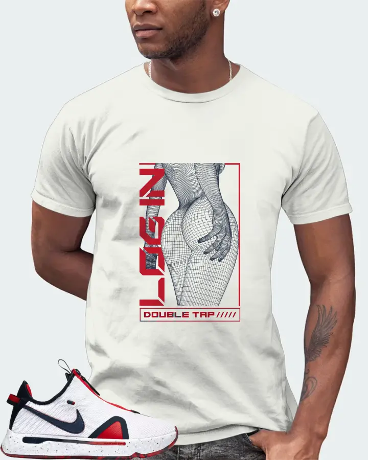 Nike PG 4 Sneaker Matching Ash T-Shirt (LOGIN) - View 2
