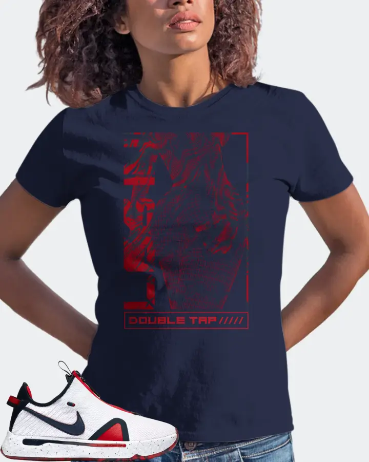 Nike PG 4 Sneaker Matching Navy T-Shirt (LOGIN) - View 3