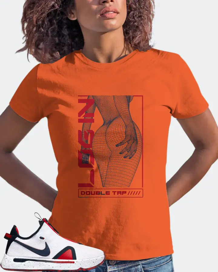 Nike PG 4 Sneaker Matching Orange T-Shirt (LOGIN) - View 3