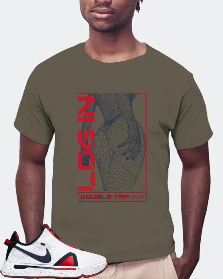 Nike PG 4 Sneaker Matching Army T-Shirt (LOGIN) - View 4
