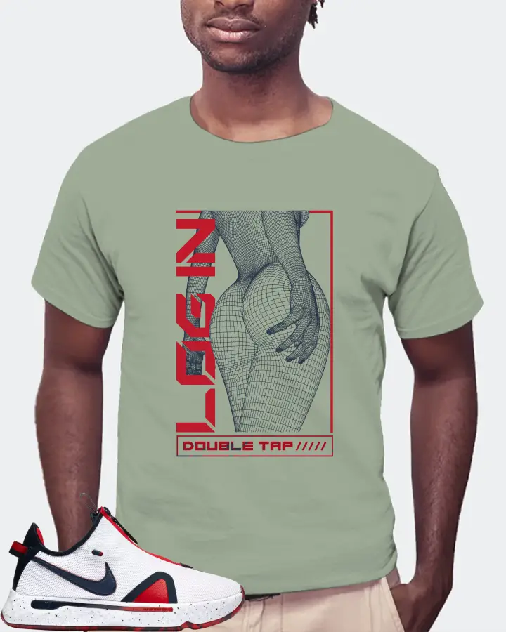 Nike PG 4 Sneaker Matching Sage T-Shirt (LOGIN) - View 4