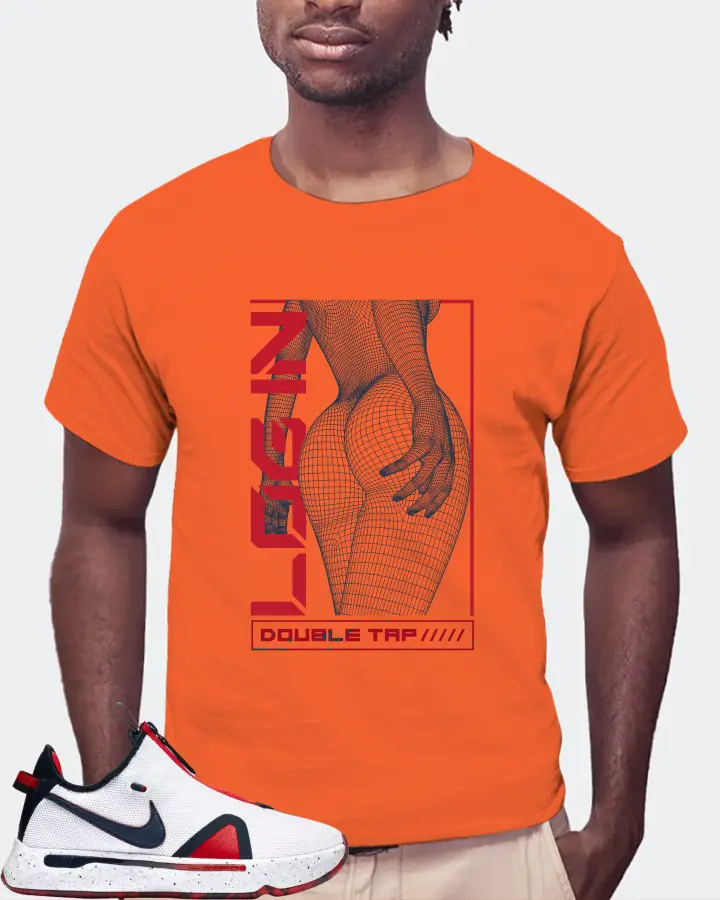 Nike PG 4 Sneaker Matching Orange T-Shirt (LOGIN) - View 4