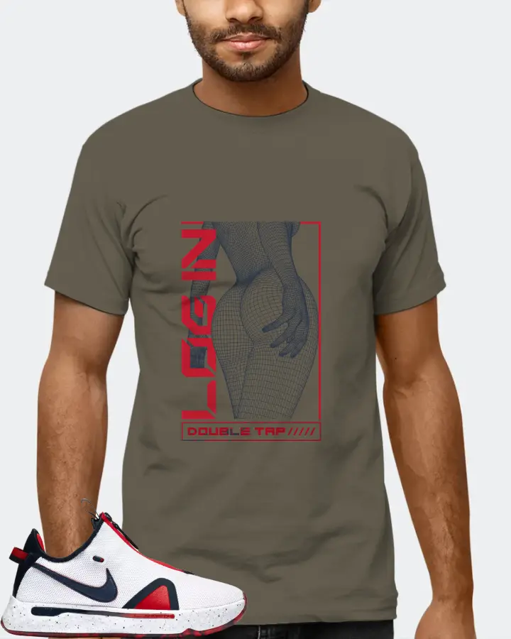 Nike PG 4 Sneaker Matching Army T-Shirt (LOGIN) - View 6