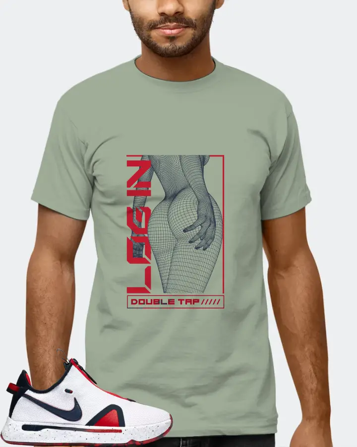 Nike PG 4 Sneaker Matching Sage T-Shirt (LOGIN) - View 6