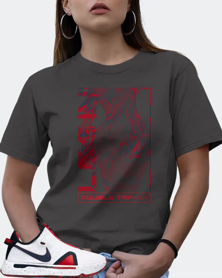 Nike PG 4 Sneaker Matching Dark Grey T-Shirt (LOGIN) - View 7