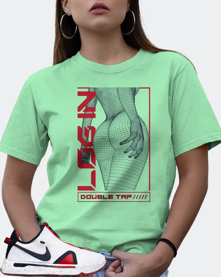 Nike PG 4 Sneaker Matching Fresh Mint T-Shirt (LOGIN) - View 7