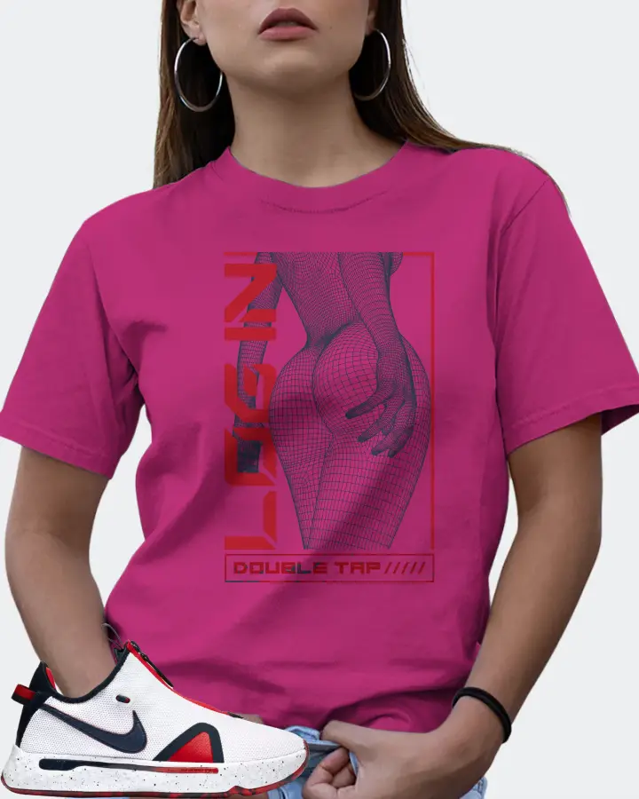 Nike PG 4 Sneaker Matching Berry T-Shirt (LOGIN) - View 7