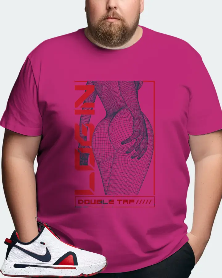 Nike PG 4 Sneaker Matching Berry T-Shirt (LOGIN) - View 8