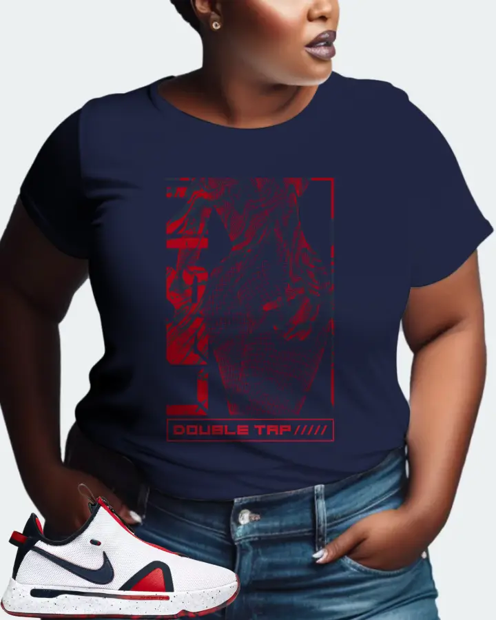 Nike PG 4 Sneaker Matching Navy T-Shirt (LOGIN) - View 9
