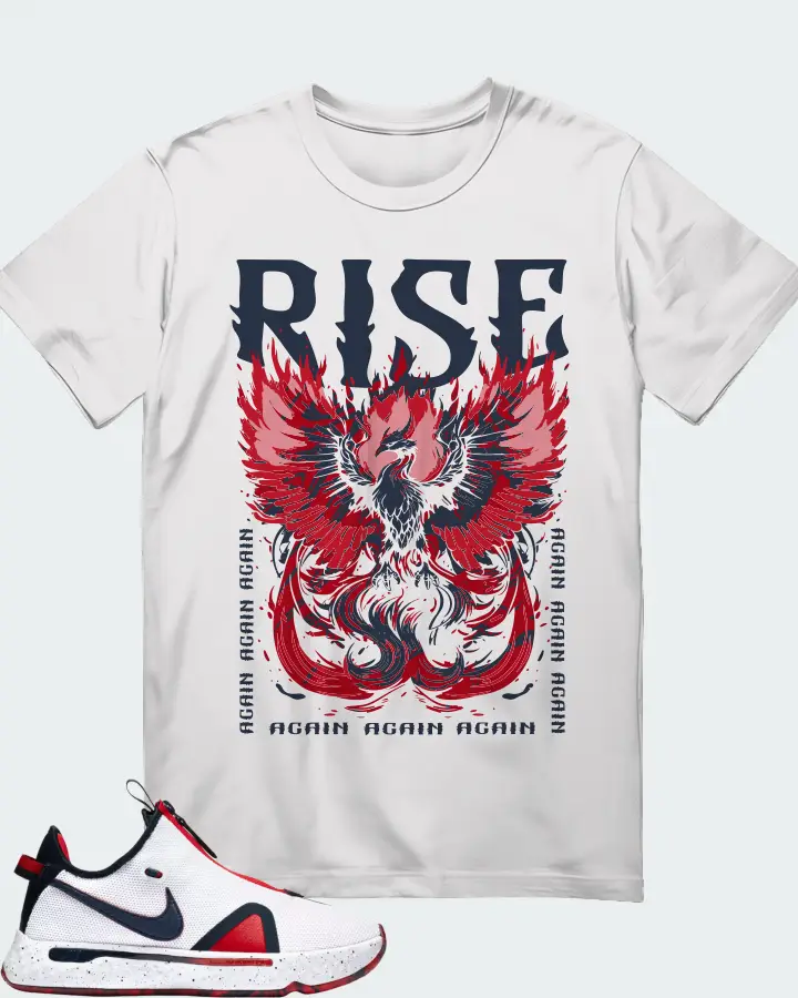 Nike PG 4 Sneaker Matching White Gildan T-Shirt - RISE