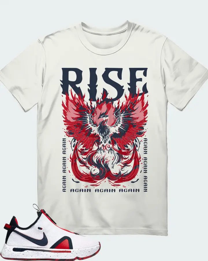 Nike PG 4 Sneaker Matching Ash T-Shirt - RISE