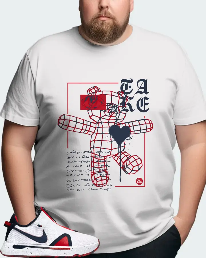 Nike PG 4 Sneaker Matching White Gildan T-Shirt (TAKE) - View 8