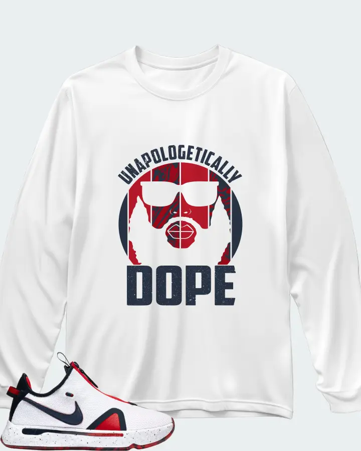 Nike PG 4 Sneaker Matching White Long Sleeve T-Shirt - UNAPOLOGETICALLY DOPE Man