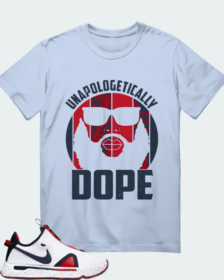 Nike PG 4 Sneaker Matching Baby Blue T-Shirt - UNAPOLOGETICALLY DOPE Man