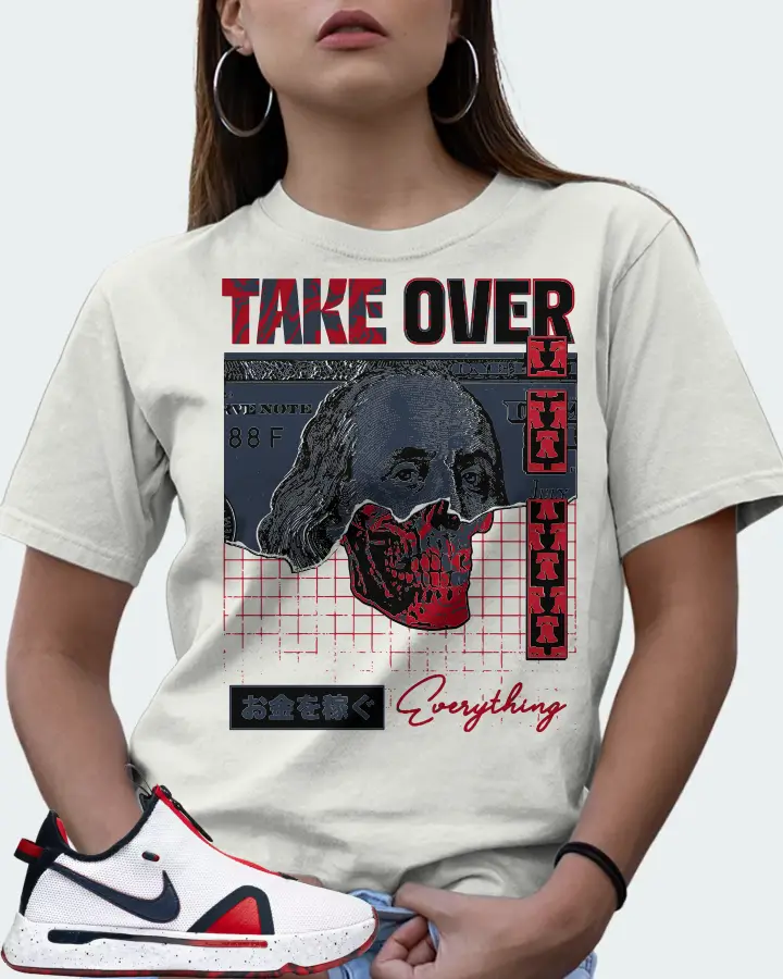 Nike PG 4 Sneaker Matching Ash T-Shirt (Take Over) - View 7