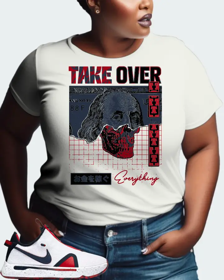 Nike PG 4 Sneaker Matching Ash T-Shirt (Take Over) - View 9